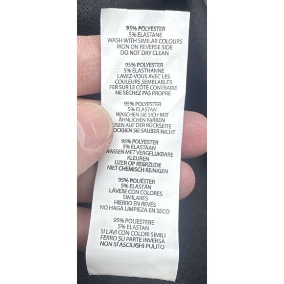 Boohoo Women’s Black Sleeveless Strappy Knee Length Dress Stretch Sz 16 NEW - Picture 8 of 8